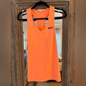 Orange Fila workout top. Size M.
